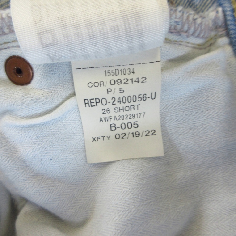 Abercrombie & Fitch Jeans Women 26/2S The Dad High Rise Light Blue Distressed - Picture 11 of 15